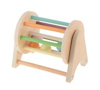 Sharplace Tamburo Tessile, Tamburo di Legno Rotante, Riconoscimento Del Legno, Apprendimento Pratico Precoce, Abilità Motorie Le Vacanze