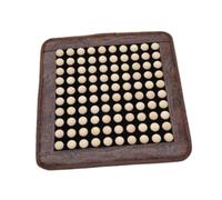 Sharplace Tappetino per agopressione in legno per massaggio ai piedi, senza rumore, portatile, ergonomico, pieghevole, per casa, interni, soggiorno, viaggio, 50x50cm