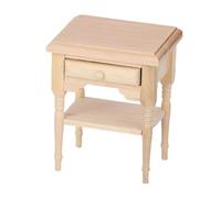 Sharplace Tavolino da Comodino in Miniatura per casa delle Bambole in 1:12, Mobile in Miniatura per Diorama, tavolino in Legno per Micro paesaggi