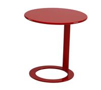 Sharplace Tavolino laterale moderno con base, tavolino da caffè per comodino, bagno, casa, ufficio, Rosso