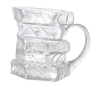 Sharplace Tazza da caffè Libreria con Design Unico E Materiale Resistente per Bevande Calde E Fredde Adatta per Lettori Appassionati, Tazza Trasparente