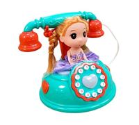 Sharplace Telefono Giocattolo Musicale, Giocattolo, Gioco Genitore-figlio, Giocattolo Vocale Elettronico, Accessori per Giocattolo Telefonico di, Verde, Taglia unica bambino