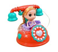 Sharplace Telefono Giocattolo Musicale, Giocattolo, Gioco Genitore-figlio, Giocattolo Vocale Elettronico, Accessori per Giocattolo Telefonico di, Arancione, Taglia unica bambino