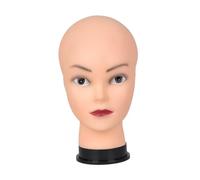 Sharplace Testa di Manichino Femminile Calva, Professionale, Leggera, Robusta, per La Formazione in Cosmetologia E Trucco, per La Realizzazione di Occhiali.