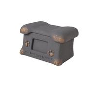 Sharplace Urna per Animali Domestici Cassetta Crematoria Porta Ricordi in Cemento Scatola Memoriale per con Design Moderno Funzione di Conservazion, Grigio