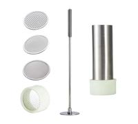 Sharplace Utensile per tritare Il Tofu, utensile da Cucina, Facile da Pulire, Professionale, Portatile, in Acciaio Inossidabile, Style B