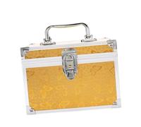 Sharplace Valigetta per attrezzi da pedicure, valigetta per il trucco, organizer per tecnici di pedicure, beauty case per la casa, Oro