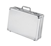 Sharplace Valigetta portautensili in lega di alluminio, resistente all'usura, organizer, valigetta per il trasporto, per la casa, l'artigianato, i, Lucchetto a Combinazione, M and Silver