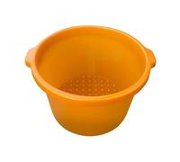 Sharplace Vasca per Pediluvio con Rialzo Massaggiante E Maniglia, Versatile Secchio Da Pesca per Pediluvio, per Lavaggio Auto E Viaggi, giallo arancione