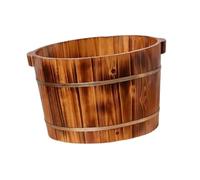 Sharplace Vasca per pediluvio in legno con doppio manico Vasca per pediluvio in legno, L