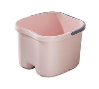 Sharplace Vasca per pediluvio, secchio per lavaggio piedi per dormitorio domestico, rilassante per piedi per, portatile con punti di massaggio, Rosa
