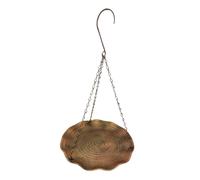 Sharplace Vasca per Uccelli Sospesa in Metallo con Gancio E Catene, 8,66 Pollici, Abbeveratoio per Uccelli, per Giardino, Albero, Patio, Esterno