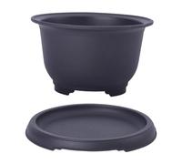 Sharplace Vaso da Addestramento con Vassoio per L'umidità, Vaso Infrangibile per Bonsai da Interno Ed Esterno, per Giardino, Inaugurazione della Casa, Stile, 15x9.1x8.9 Cm