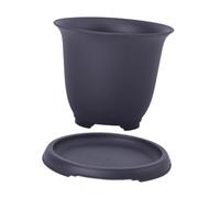 Sharplace Vaso da Addestramento con Vassoio per L'umidità, Vaso Infrangibile per Bonsai da Interno Ed Esterno, per Giardino, Inaugurazione della Casa, Stile, 18x10.2x15.1 Cm