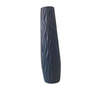 Sharplace Vaso Da Terra a Cilindro Portafiori Moderno Grande Realizzato in PP Leggero con Effetto Ceramica Adatto per Ingresso Corridoio E Angolo Della Casa, Grigio