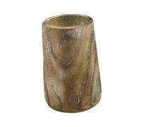 Sharplace Vaso in Legno per Piccoli Fiori Secchi, Portafiori Rustico per Ufficio, Camera Da Letto, Decorazione, Bianco Lavato