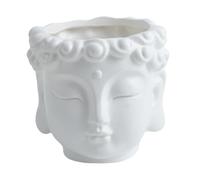 Sharplace Vaso per Piante a Forma di Testa di Buddha, Statua di Buddha, Regalo, Opera d'Arte, Decorazione per la casa, Contenitore per Fiori, Vaso per Fiori