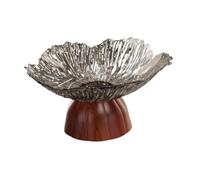 Sharplace Vassoio Portaoggetti con Piedistallo per Decorazioni per La Casa, Vassoio Portatile, Perfetto per Cucina, Sala Da Pranzo O Ufficio, Grigio