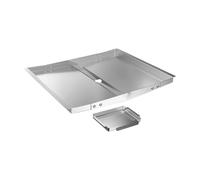 Sharplace Vassoio raccogli Grasso, griglia Resistente al Calore, leccarda, Facile da Montare, Design Inclinato, Universale, antiruggine, per Cucinare