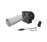 Sharplace Ventilatore Estrattore Ventilazione Parete Aspiratore Portatile Risparmio Energetico Materiale Durevole Materiale PP Adatto a Magazzino Capannone, Tubo da 1 Metro a Ventola Singola