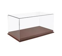 Sharplace Vetrina Espositiva per Auto Pressofuse in 1/24 con Scena di Parcheggio, Resistente con Coperchio, Decorativa per Regali da Collezione di Auto in, Marrone