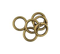 sharprepublic Confezione da 6 Metallo Spring Spring O Ring Rotonda Moschettone A Scatto Clip Primavera Portachiavi Fibbia per Borsa, Portachiavi, Artigianato E Pesc - Bronzo
