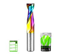 SHARPRO Fresa elicoidale da 8 mm, attacco Z2, lunghezza di taglio 22 mm, fresa per fresa superiore, fresa per legno, fresa per scanalature, CNC