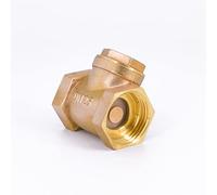 SHARRB DN25 G1 Pollici BSPP Filettatura Femmina valvola di ritegno a Battente in Ottone unidirezionale Spessore 3mm Lunghezza 53mm 1 pz