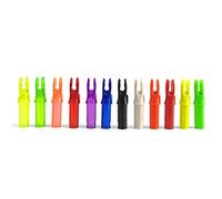 SHARROW 100pcs Plastica Cocche della Freccia Tiro con L'Arco Freccia Arrow Nock Cocca in Plastica Freccia Pin Nock per ID 6.2mm dell'albero della Freccia (Blu Trasparente)