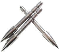 SHARROW 12pcs Bullet Points Punta di Freccia 100/120/150/200 Grains Inserto per ID 4.2mm Freccia in Carbonio (100 Grains)