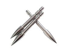SHARROW 12pcs Bullet Points Punta di Freccia 100/120/150/200 Grains Inserto per ID 4.2mm Freccia in Carbonio (120 Grains)