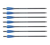 SHARROW 12pcs Frecce per Balestra in Carbonio Bulloni per Balestra 18 20 22 Pollici Freccia di Carbonio Freccette da Balestra per la Caccia al Tiro con L'Arco (Blu, 18 Pollici)