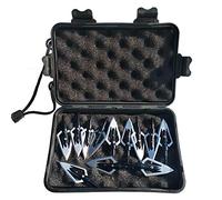 SHARROW 12pcs Punta di Freccia 2 Lame 100Grains Testa Larga con Scatola di Broadhead Box per Frecce Balestra di Carbonio (Nero)