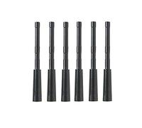 SHARROW 12pcs Tiro con L'Arco Inserto a Freccia Alluminio Inserti Freccia Collegare la Punta di Freccia Albero di Misura ID 4,2mm (Nero)