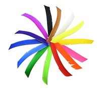 SHARROW 50pcs Piuma di Freccia Naturale Lunghezza Intera Freccia Piuma di Tacchino Spirale Avvolto Fletches Fletching per la Caccia (Marrone)