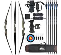 SHARROW Arco Ricurvo Lingfeng 30/40 lbs, Set Completo Tiro con l’Arco per Allenamenti e Tempo Libero