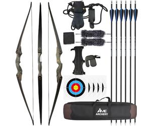 SHARROW Arco Ricurvo Lingfeng 30/40 lbs, Set Completo Tiro con l’Arco per Allenamenti e Tempo Libero