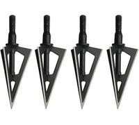 SHARROW Punta Freccia Vedova Nera in Acciaio Inossidabile Nero, 6,2g, Compatibile con Aste Freccia Foro Interno 6,2mm, Confezione da 12 unità per Pratica Tiro Sportivo