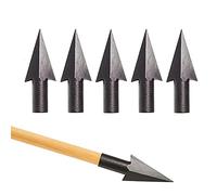 SHARROW Punte di Freccia di Tiro con L'Arco Punte di Caccia Tradizionali Broadhead Testa di Freccia per 8mm Frecce in Legno e bambù (Tipo 3)