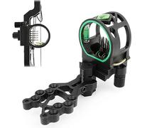 SHARROW Tiro con L'Arco Mirino per Arco Compound 5 Pin Bow Sight Micro Regolabile Alluminio Vista dell'Arco Composto Accessori per Caccia