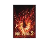 SHARU I EBRHU Ne Zha - 2 poster da parete su tela, stile moderno, per soggiorno e camera da letto, 50 x 75 cm, senza cornice