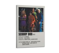 SHARU I EBRHU Scooby Doo, poster artistico da parete su tela, moderno, per soggiorno e camera da letto, 50 x 75 cm, con cornice