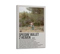 SHARU I EBRHU Speedin' Bullet 2 Heaven by Kid Cudi poster artistico da parete su tela poster moderno dipinto per soggiorno camera da letto 50 x 75 cm con cornice