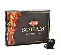 Sharvgun HEM Soham Pure Sambrani Dhoop Cup per Puja - 36 tazze, confezione da 3 pezzi con piastra bruciatore