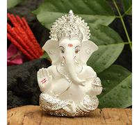 SHARVGUN Idolo di Ganesh per decorazione domestica, statua decorativa di Ganesha, per decorazione e regalo, perfetta per casa o cruscotto auto, statuetta di Ganpati, regalo Diwali fortuna e successo