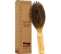 SHASH Dal 1869 Prodotto in Germania Spazzola per Capelli con 100% Setole di Cinghiale | per Capelli Fini e Normali, Condiziona, Migliora la Texture, Stimola il Cuoio Capelluto