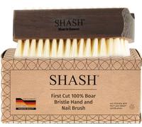SHASH Dal 1869 Prodotto in Germania Spazzola per Unghie e Spazzola per Mani in Legno di Faggio Termico con Setole Morbide | Favorisce una Pelle più Morbida e Liscia, Design Confortevole