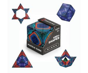 SHASHIBO Cubo Cambiaforma - Cubo Antistress, Pluripremiato e Brevettato, con 36 Magneti in Terre Rare - Oltre 100 Forme Diverse (Wings)