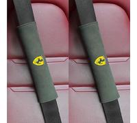 SHASHOU 2 Pezzo Imbottiture per Cinture di Sicurezza per Ferrari Portofino SF90 F8 812 458 456 488 296 California, Imbottitura Morbida, Riduce Attrito e Fastidio alla Spalla,C
