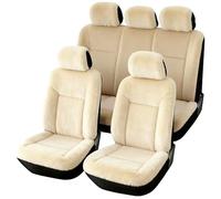 shashou Coprisedile Invernale Auto per Kia Telluride 2019-2023, Traspirante, Coprisedili per Auto alla Moda per Guida, Accessorio,Beige